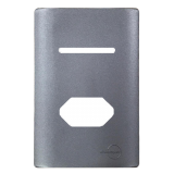 Placa P/ 1 Interruptor + 1 Tomada 4x2 - Novara Preto Grafite